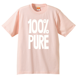 100% PURE ロゴTシャツ
